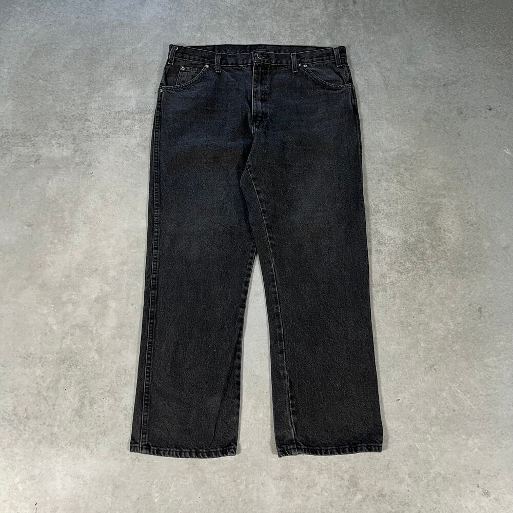 Dickies Relaxed Straight Men's 38x30 Black Jeans Regular Fit 100% Cotton Denim